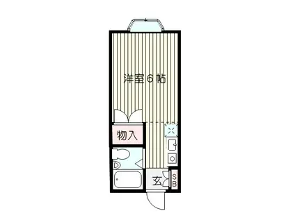 光コーポ寺尾(ワンルーム/2階)の間取り写真