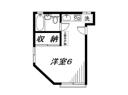 フレシールFUJI(ワンルーム/2階)の間取り写真