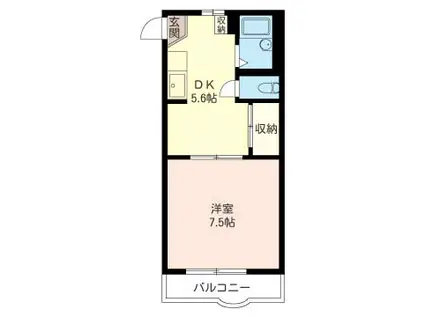 シャーメゾン サイトウハイツD(1DK/1階)の間取り写真