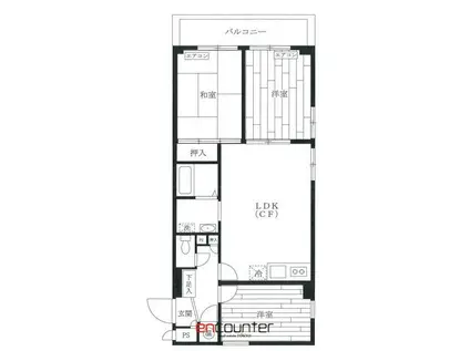 ライオンズマンション初台II(3LDK/6階)の間取り写真
