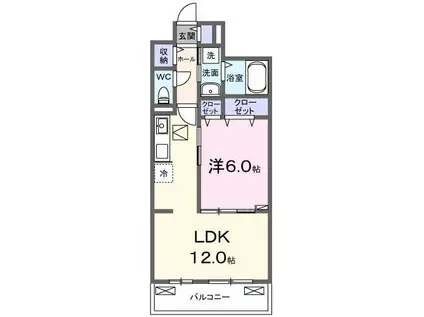 アウル吉祥寺南(1LDK/3階)の間取り写真