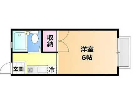 CLEO・旭川(1K/2階)の間取り写真