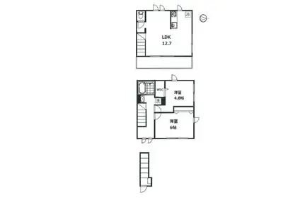 ヴィラ・シンビオーズ(2LDK/2階)の間取り写真