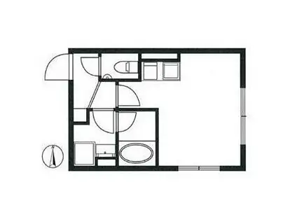 グランクルール自由が丘(ワンルーム/2階)の間取り写真