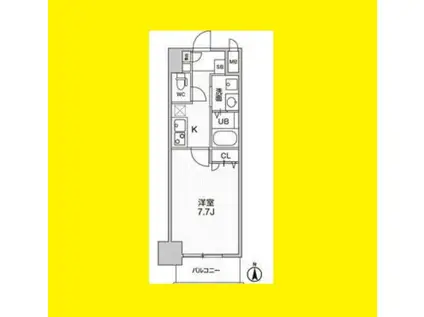 ビエラ老松(1K/2階)の間取り写真