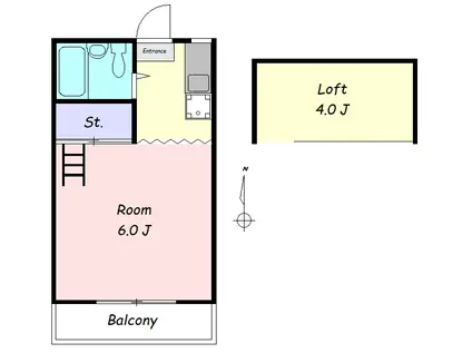 ハイツワイアール(ワンルーム/1階)の間取り写真