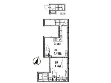 FAIR上井草(1DK/2階)の間取り写真