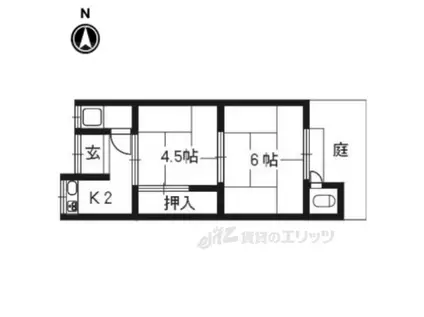 グランパシフィック十三元今里(1K/3階)の間取り写真