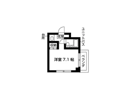 ウィッシュ河原町(ワンルーム/3階)の間取り写真