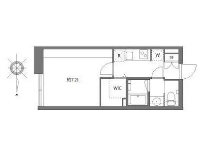 アバンテリム大森北(1K/3階)の間取り写真