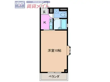 GENTILE IGA UENO(1K/4階)の間取り写真