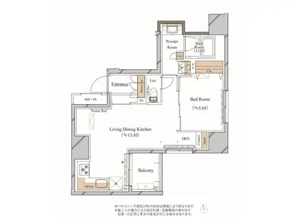 ブランシエスタ上野(1LDK/10階)の間取り写真