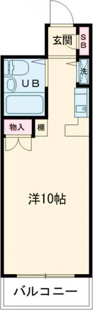 KS TOWER (ワンルーム/9階)の間取り写真