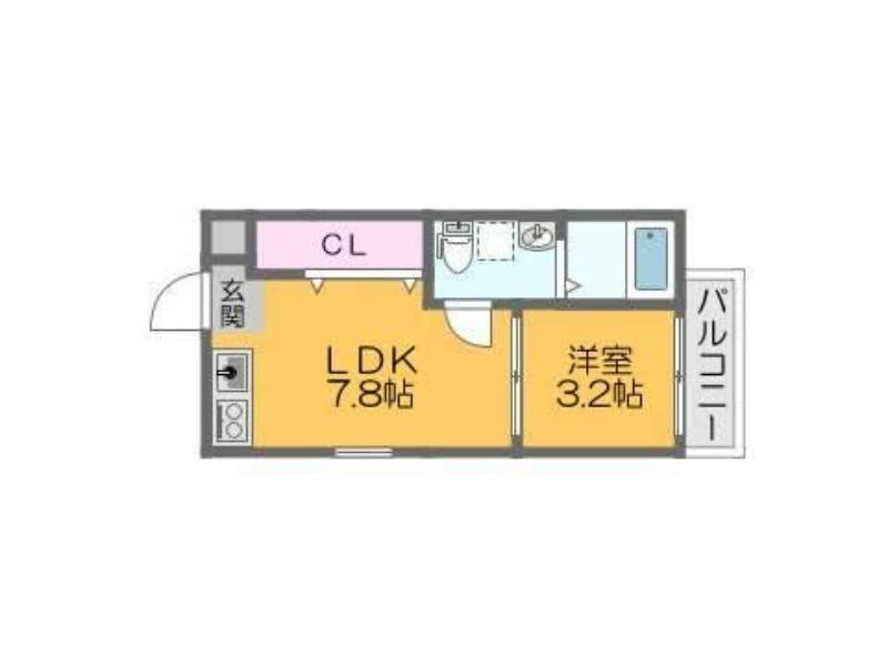 DOAHN SYOUJI(1LDK/1階)の間取り写真