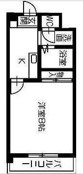 ハイム オアシス(1K/3階)の間取り写真