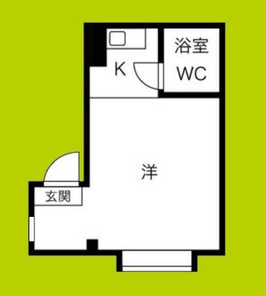 ペルテ長居(ワンルーム/3階)の間取り写真