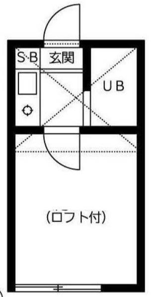 第7紀州ハイツ(1K/1階)の間取り写真