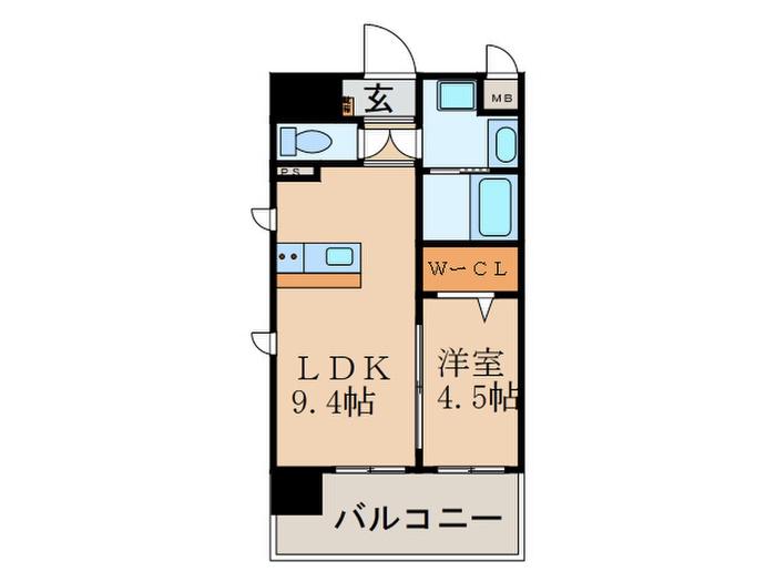 第22関根マンション(1LDK/2階)の間取り写真