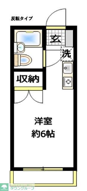 未来館西浦和(ワンルーム/2階)の間取り写真