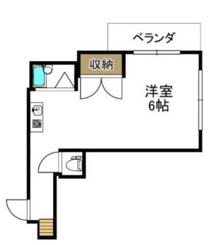三祥ビル(ワンルーム/3階)の間取り写真