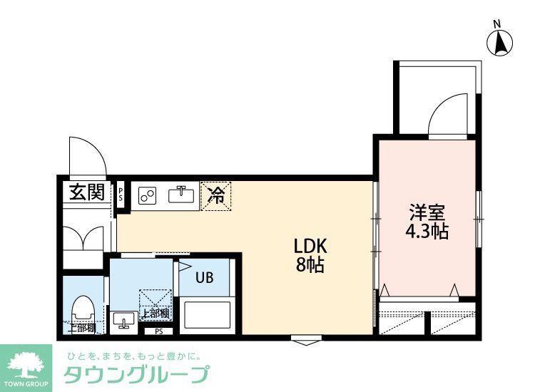 ROBOT HOME 八広II(1LDK/3階)の間取り写真