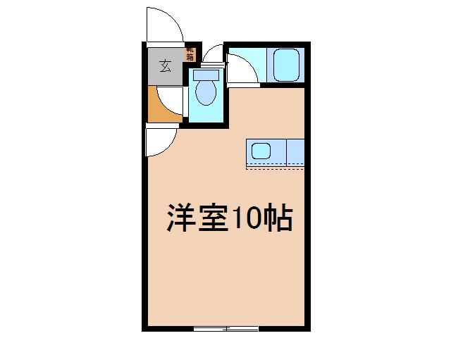 武田ハイツ(ワンルーム/2階)の間取り写真