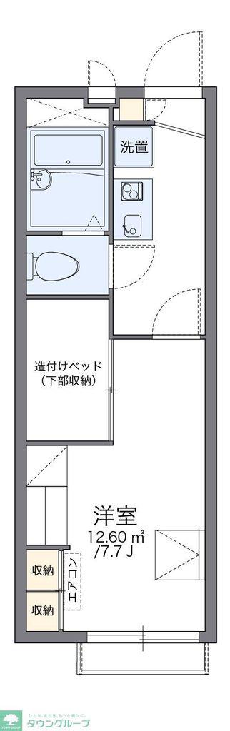 レオパレスエムズ南阿佐ヶ谷(1K/2階)の間取り写真