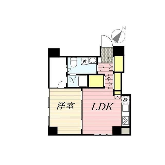 HF目黒レジデンス(1LDK/3階)の間取り写真