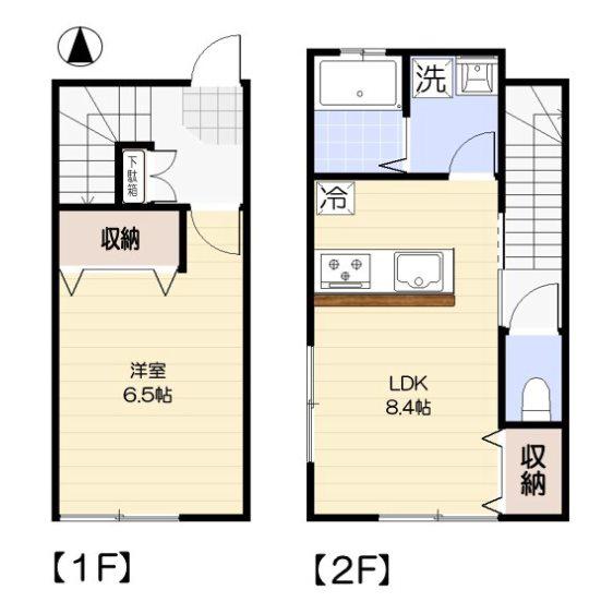 ALLEY新高円寺(1LDK/1階)の間取り写真