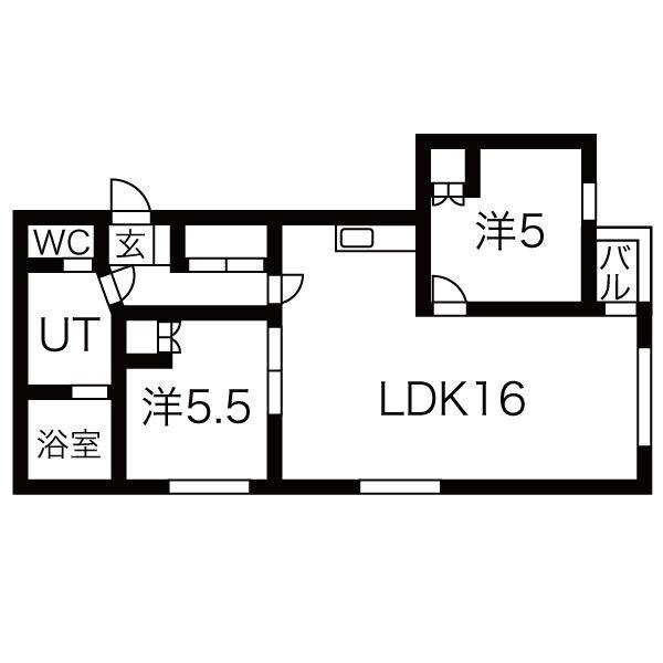 LUCY HOUSE (2LDK/2階)の間取り写真