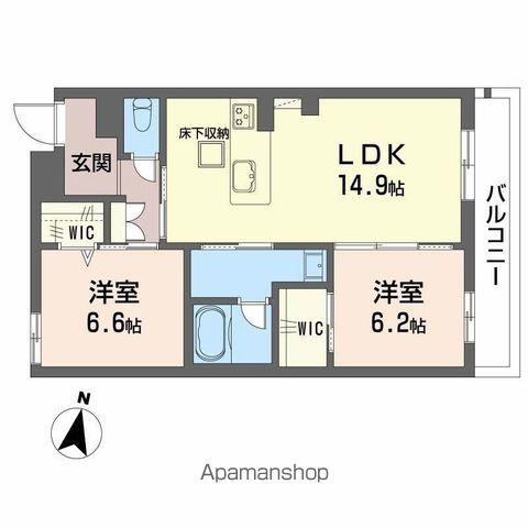 シャーメゾン セレーノ ベフ(2LDK/1階)の間取り写真