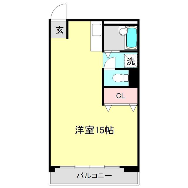BLANC DOR(ワンルーム/3階)の間取り写真