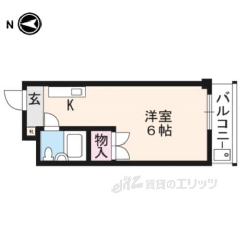 エクセルシアー(1K/4階)の間取り写真