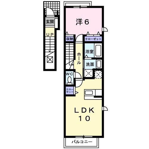 フラン メゾン(1LDK/2階)の間取り写真