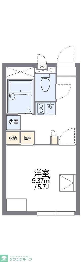 レオパレスMKプラザ(1K/1階)の間取り写真