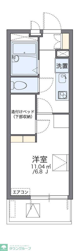 レオパレスプロスペラーレ(1K/2階)の間取り写真