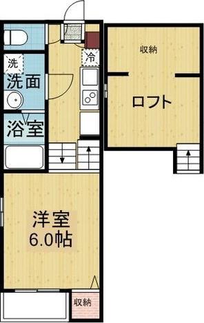 ライブリー鶴舞(1K/1階)の間取り写真