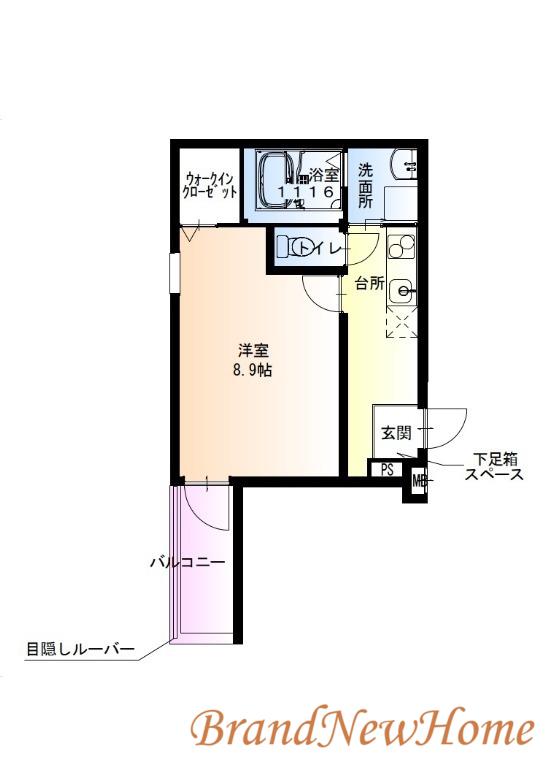 フジパレス百舌鳥駅南I番館(1K/3階)の間取り写真