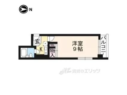 PIAZZADARTE(1K/4階)の間取り写真