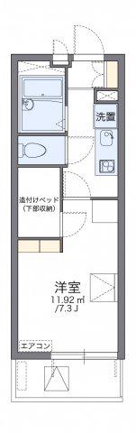 レオパレスYAHAGI I(1K/4階)の間取り写真