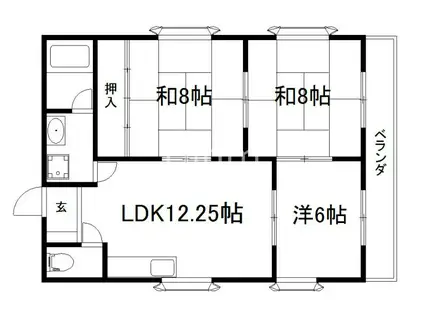 ノーブル淀(3LDK/4階)の間取り写真