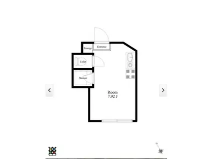 アーバンパレス駒場大橋(ワンルーム/1階)の間取り写真