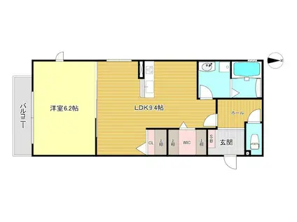 BOA VISTA(1LDK/1階)の間取り写真