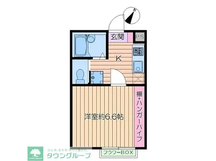 LIEN (1K/1階)の間取り写真