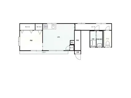 メアリーハウス 4号(1LDK/2階)の間取り写真