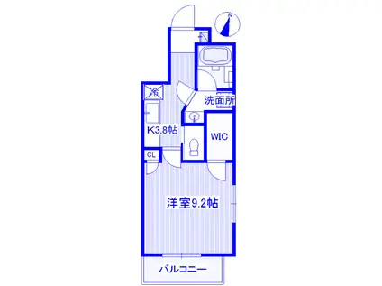 上小ーMSKマンション(1K/3階)の間取り写真