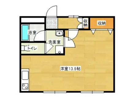 田清ビル(ワンルーム/4階)の間取り写真