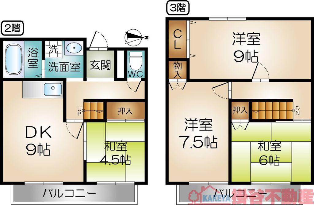 メゾンアルシュ(4DK/2階)の間取り写真
