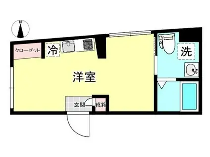 LOTUS HEIWAJIMA ウエスト(ワンルーム/2階)の間取り写真