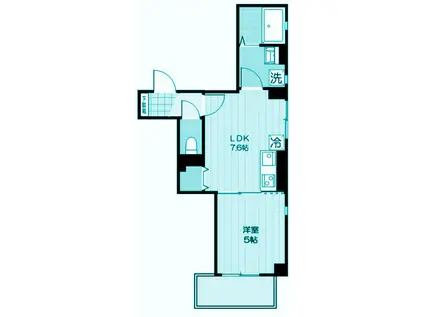 エムズ武蔵小山(1LDK/3階)の間取り写真